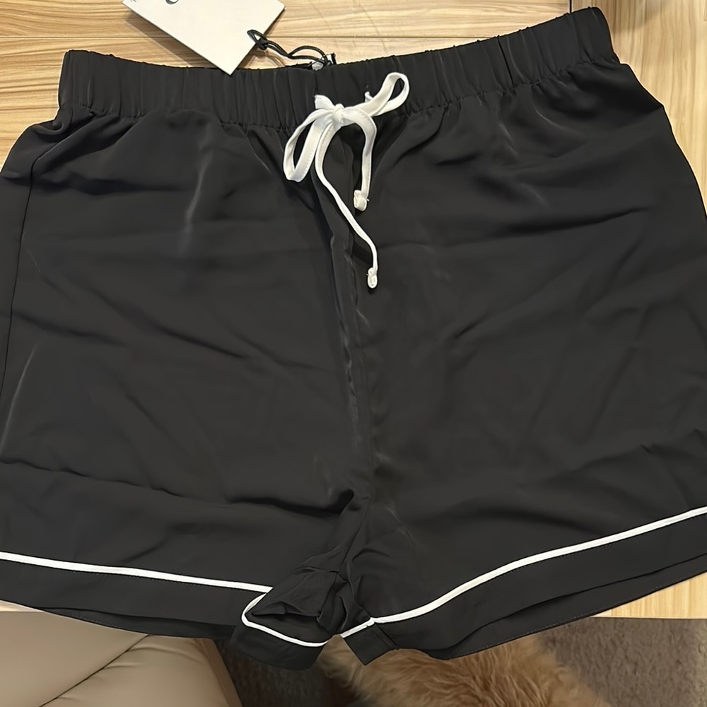 Rachel Parcell Black Pajama Shorts